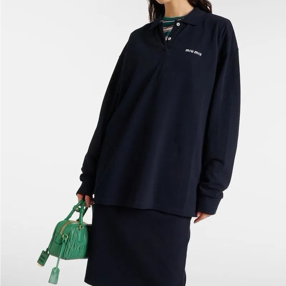 miu miu long-sleeved polo shirt - Picture 2 of 16